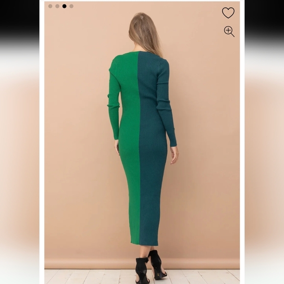 Pinkblush Colorblock Ribbed Button Down Dress - Picture 7 of 8